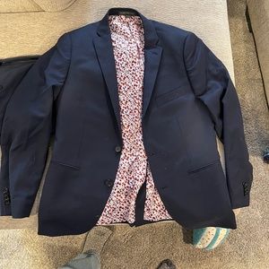 Indochino Navy Hopsack Suit